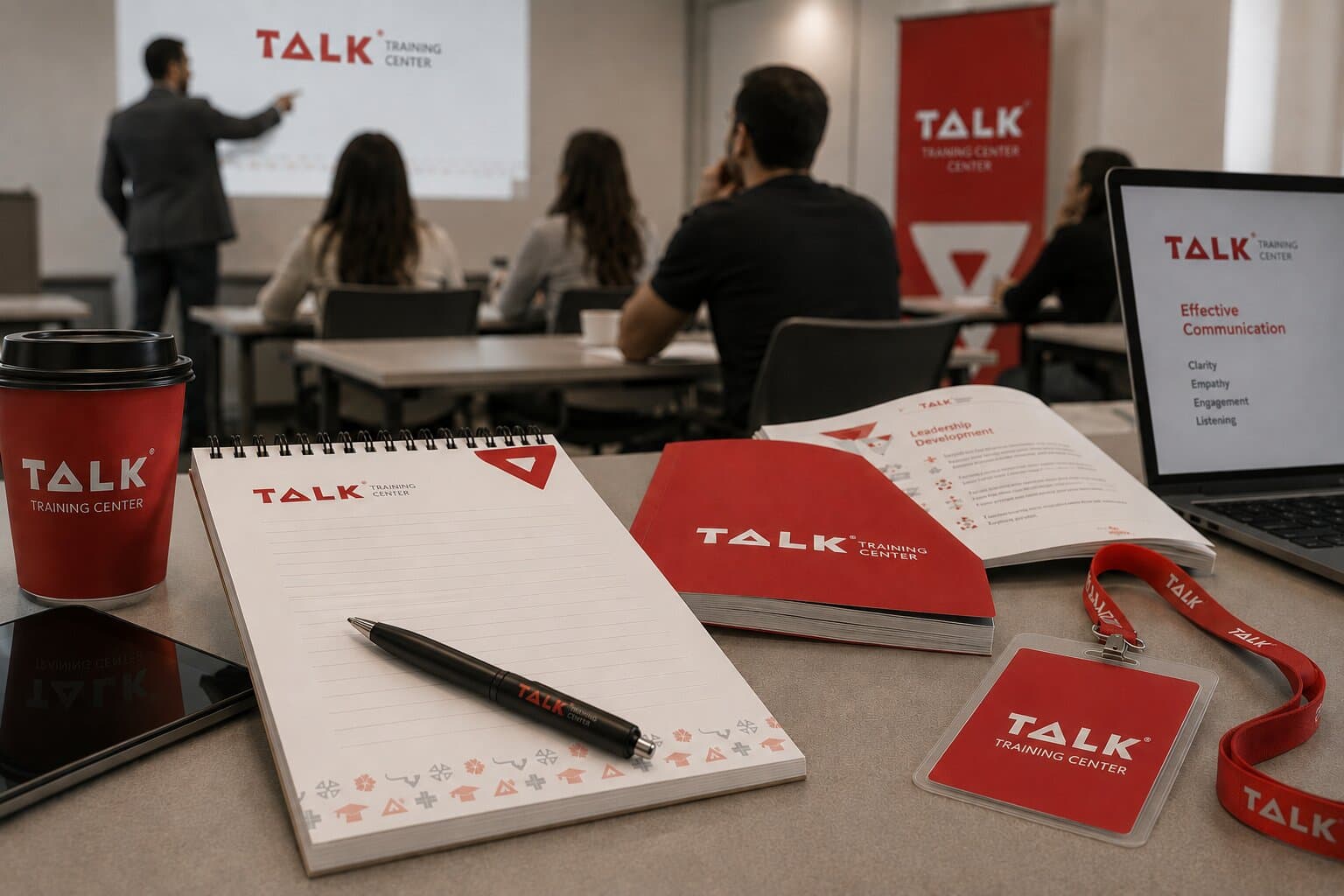 Talk Training Center mockup