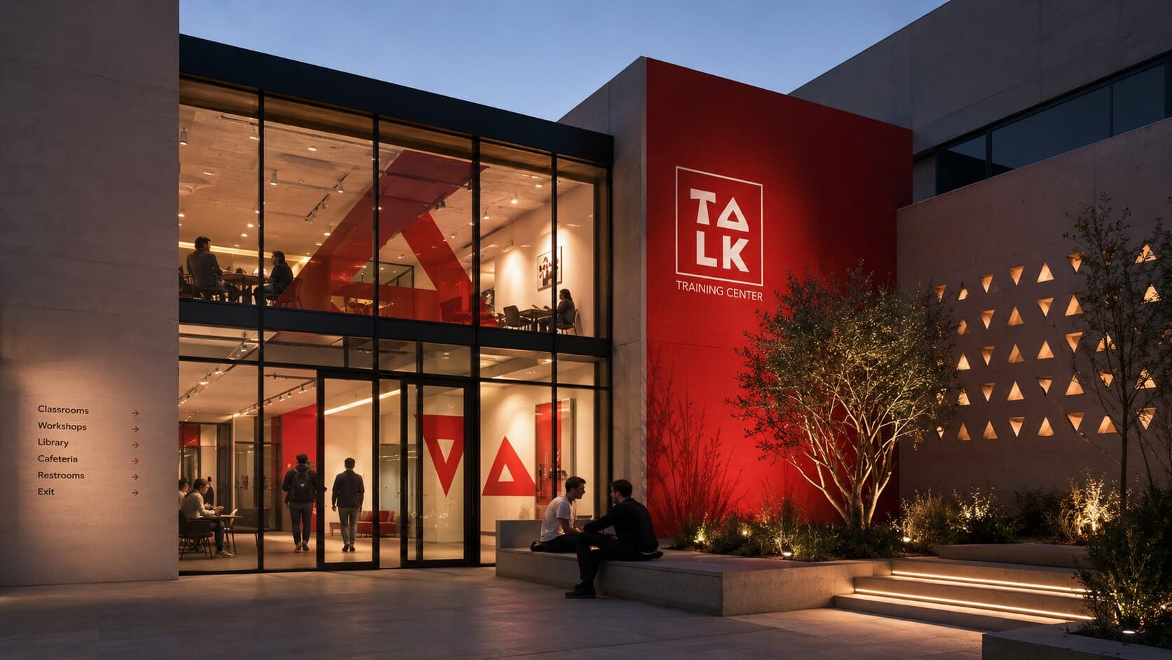 Talk Training Center mockup