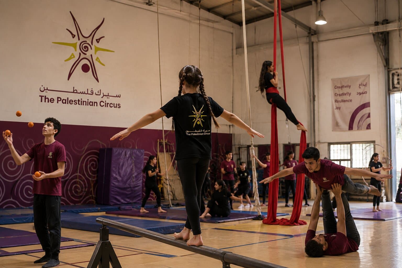 The Palestinian Circus mockup